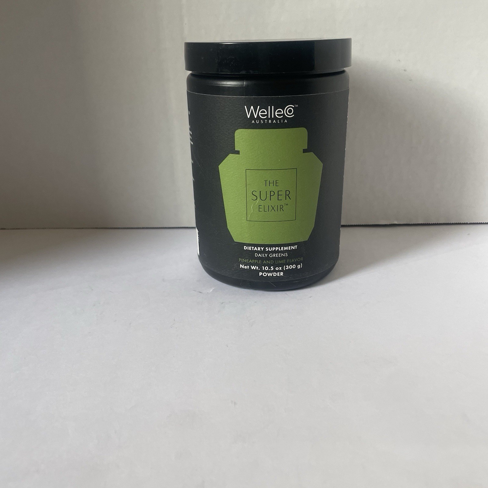 WelleCo Super Elixir Greens Powder Supplement Pineapple/Lime NEW Sealed 10/26