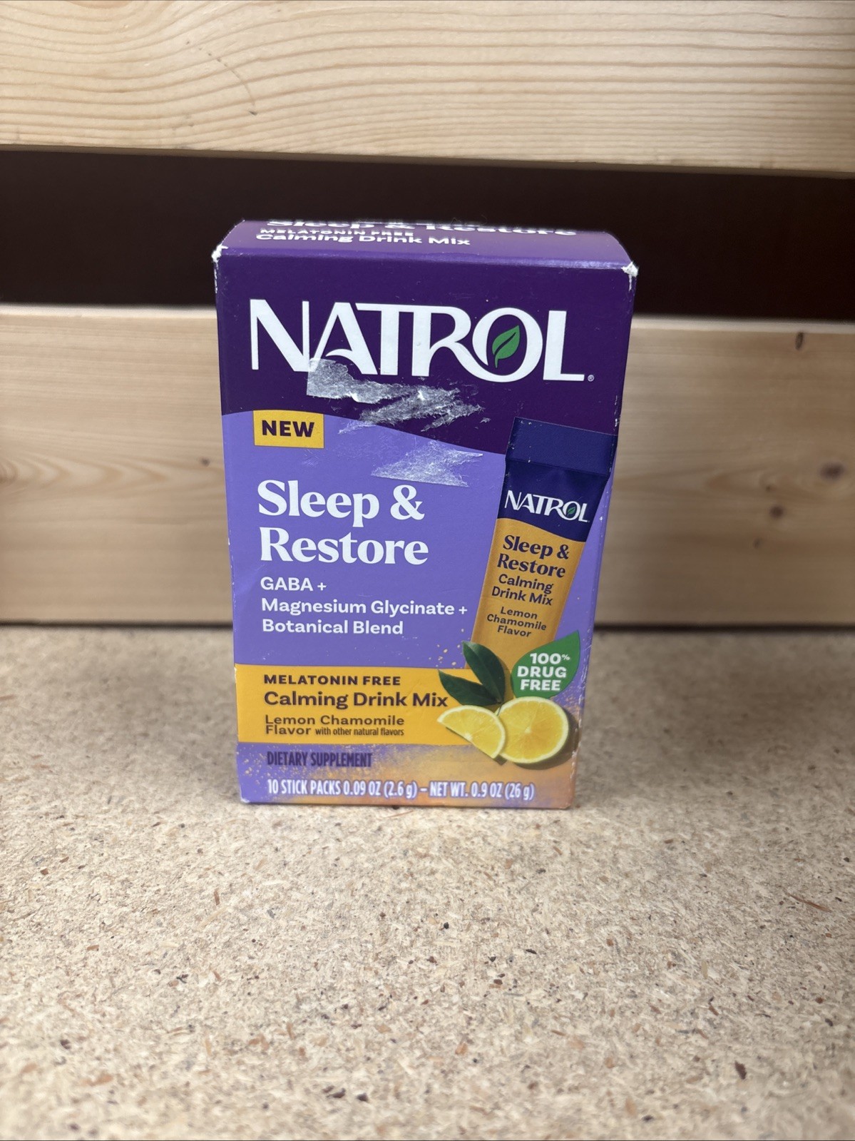 Natrol Sleep & Restore Calming Drink Mix 10 Sticks, Exp: 01/2027
