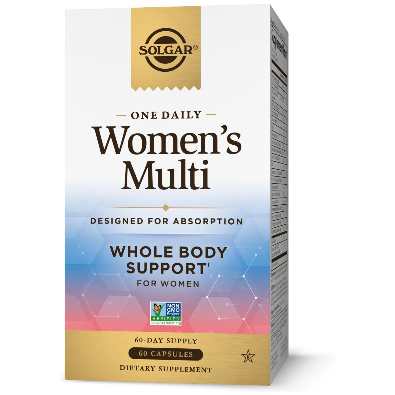 Solgar One Daily Women’s Multivitamin Whole Body Support, 60 Capsules