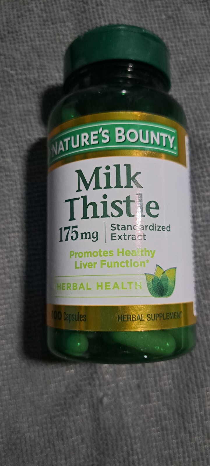 Nature’s Bounty Milk Thistle – 175mg – 100 Capsules – Exp 05/2026