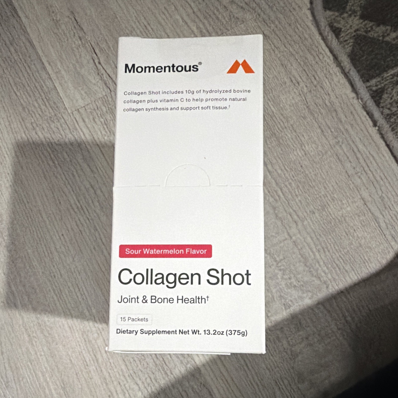 Momentous Collagen Shot Powder Joint & Bone Health Sour Watermelon 15ct 13.2 oz