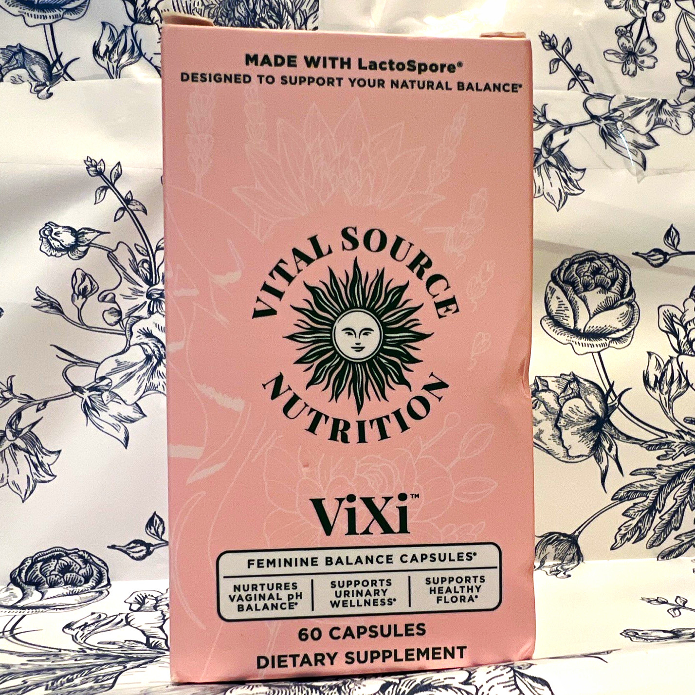 Vital Source Nutrition ViXi Feminine Balance 600mg 60 Capsules Vegan Exp 08/2027