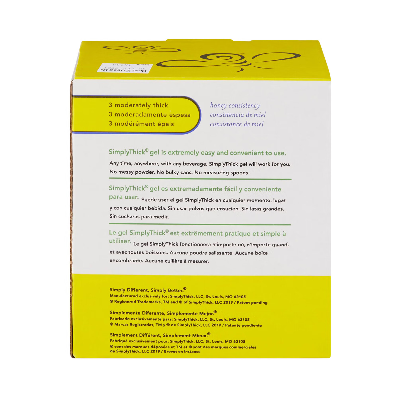 SimplyThick Easy Mix Food & Drink Thickener Unflavored 12 Gram Packet 100 Ct