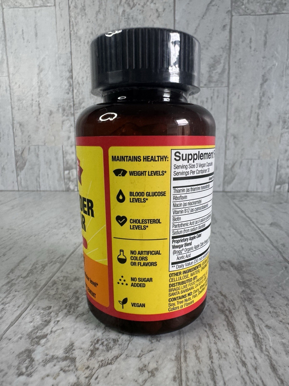 Bragg Apple Cider Vinegar True Energy 90 Capsules