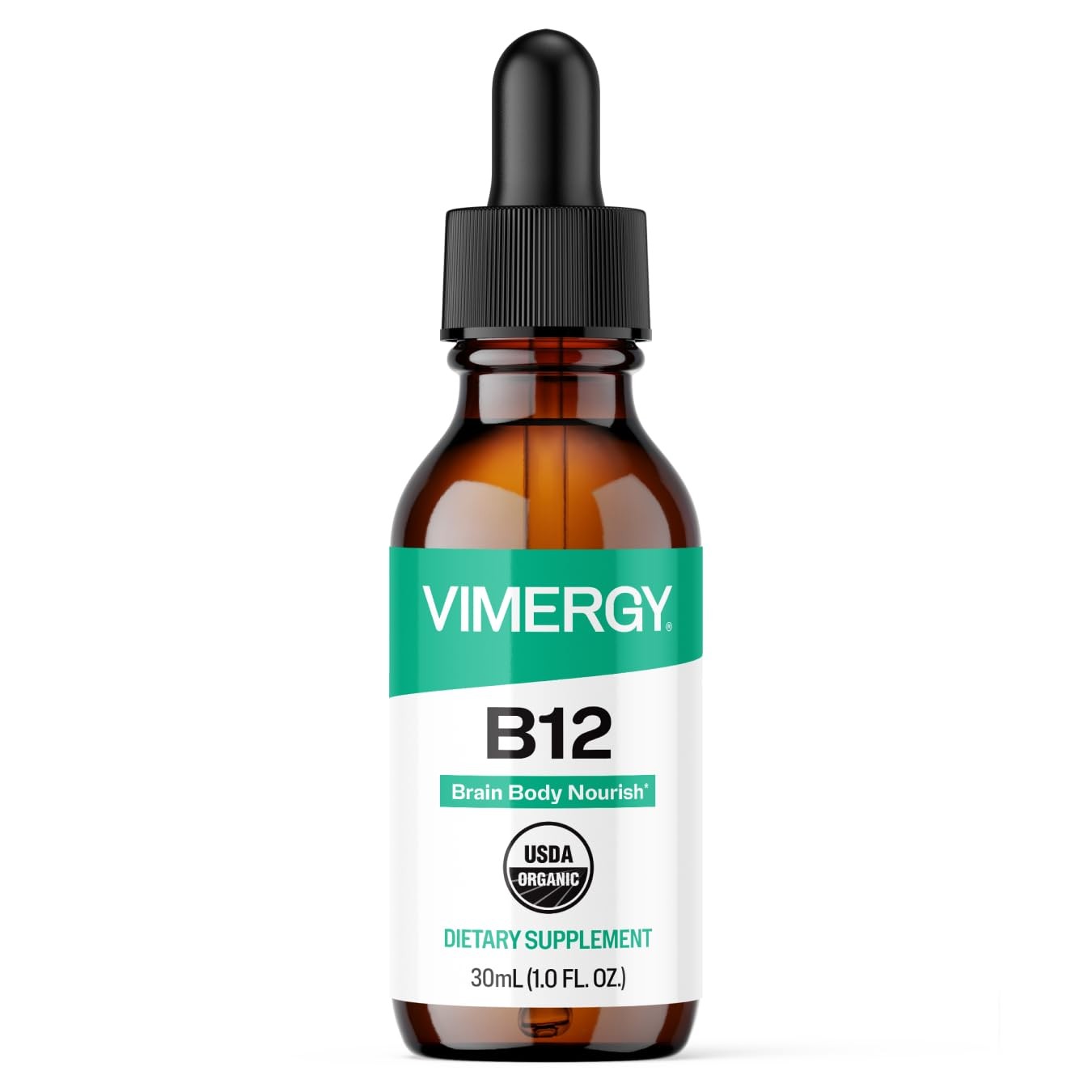 Vimergy USDA Organic Liquid Vitamin B12 Supplement 2500 1 Fl Oz (Pack of 1)