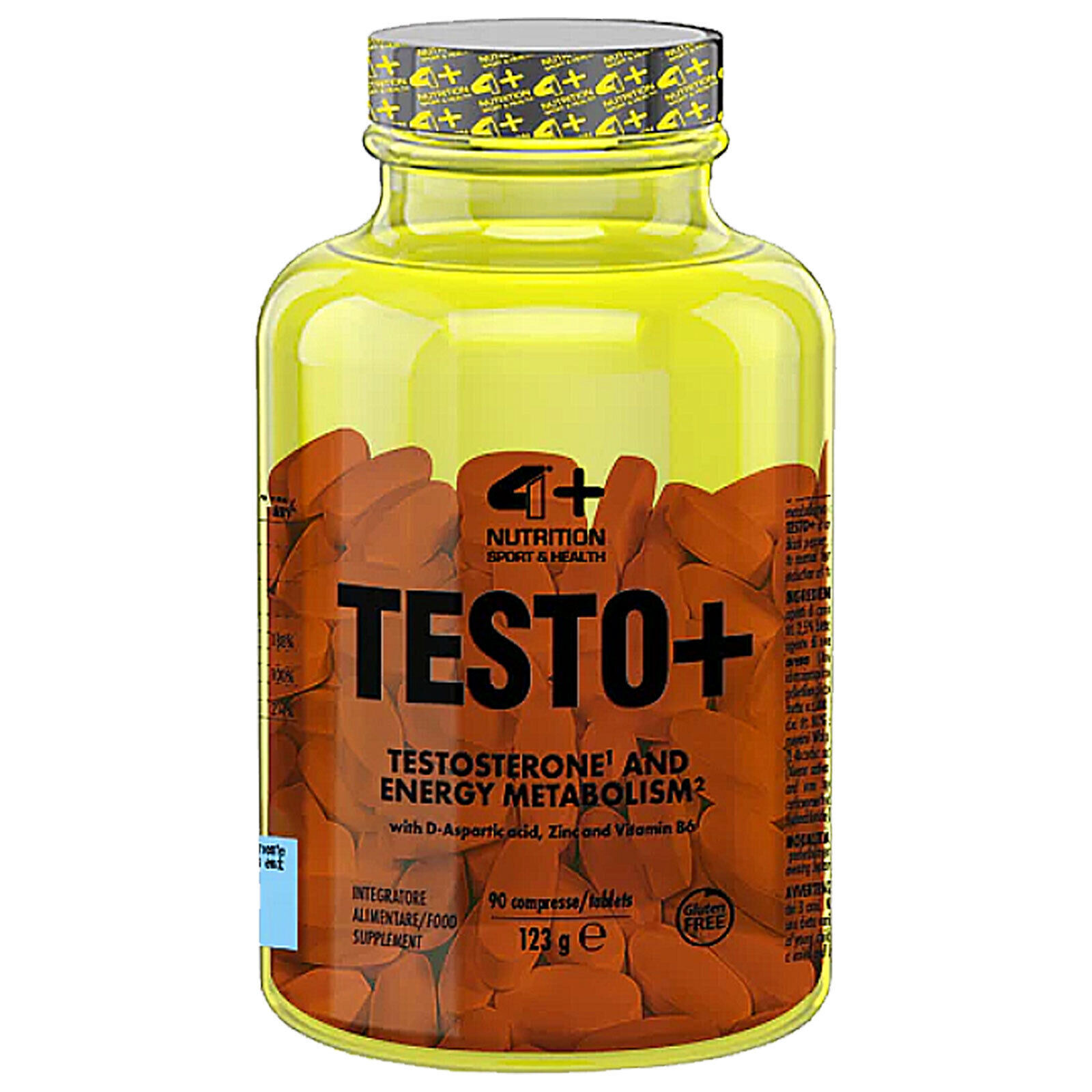 4+ NUTRITION TESTO+ 90 TABLETS – Natural testosterone booster sports nutrition