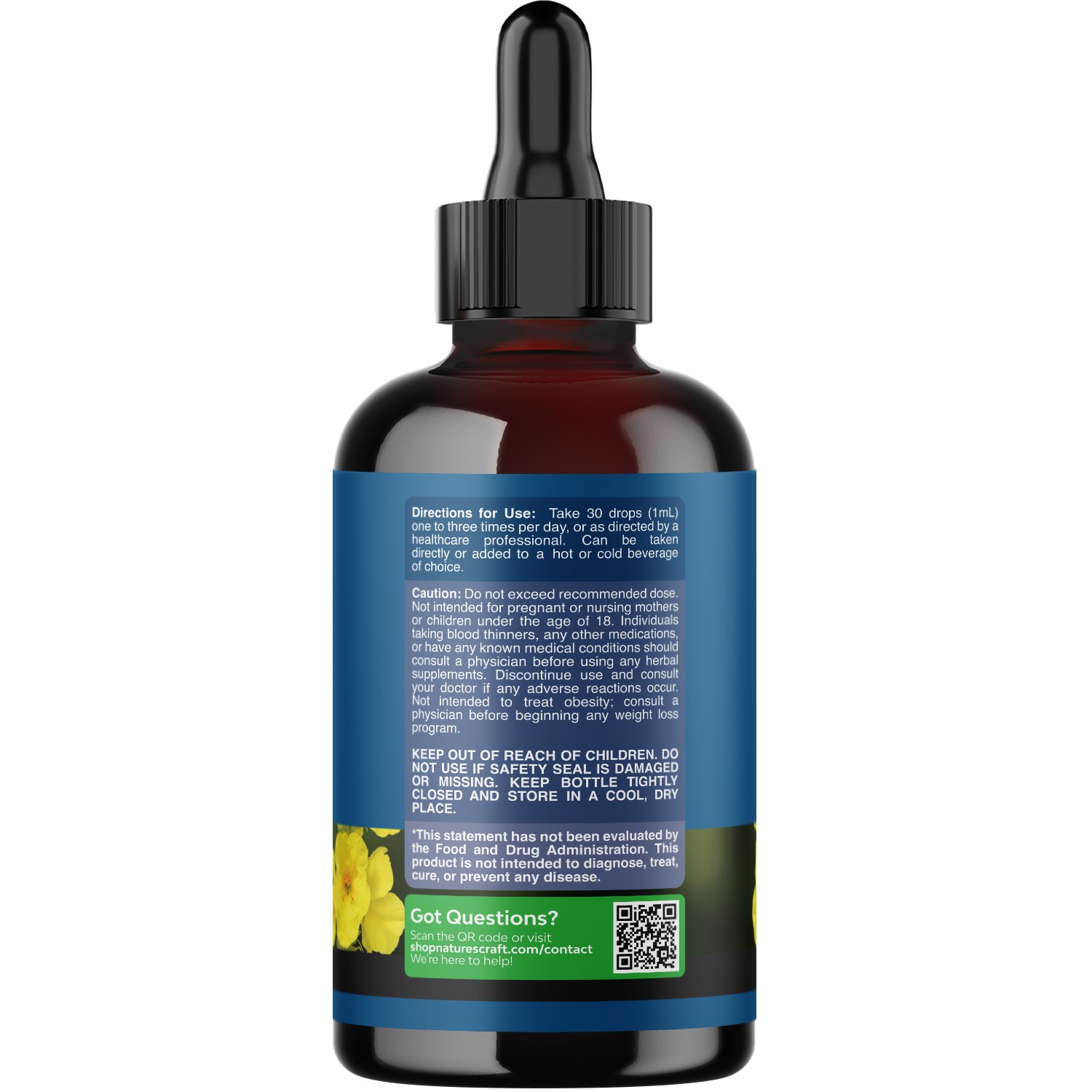 USDA Organic Mullein Leaf Drops – Herbal Lung Detox and Cleanse Marshmallow Root