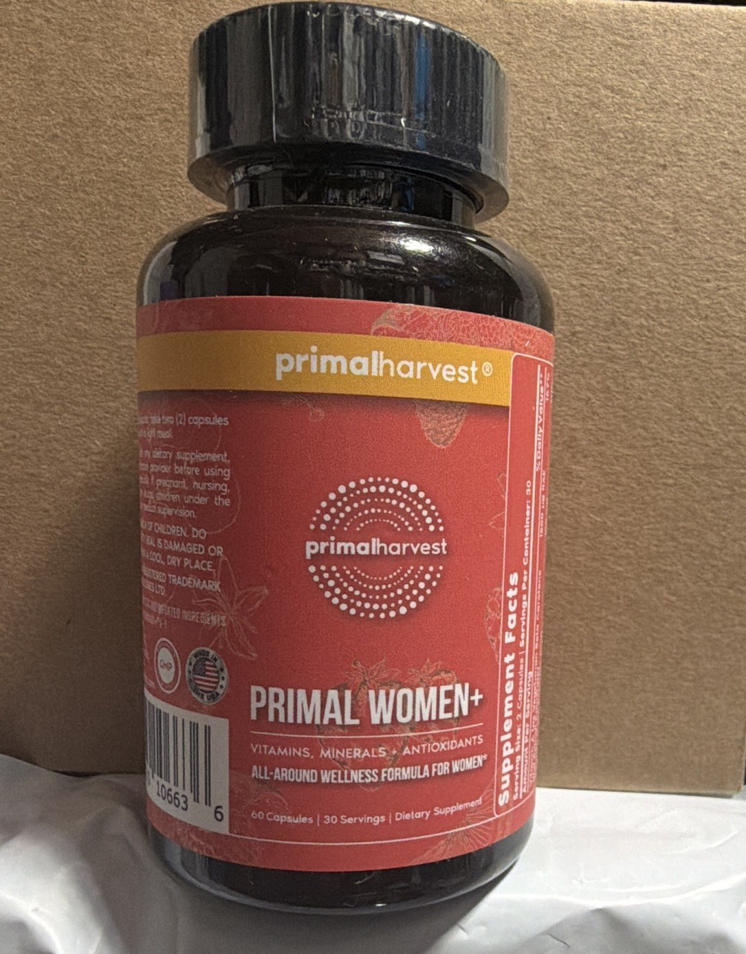 Primalharvest Primal Women+ Vitamins Minerals Antioxidants Capsules 60 Count