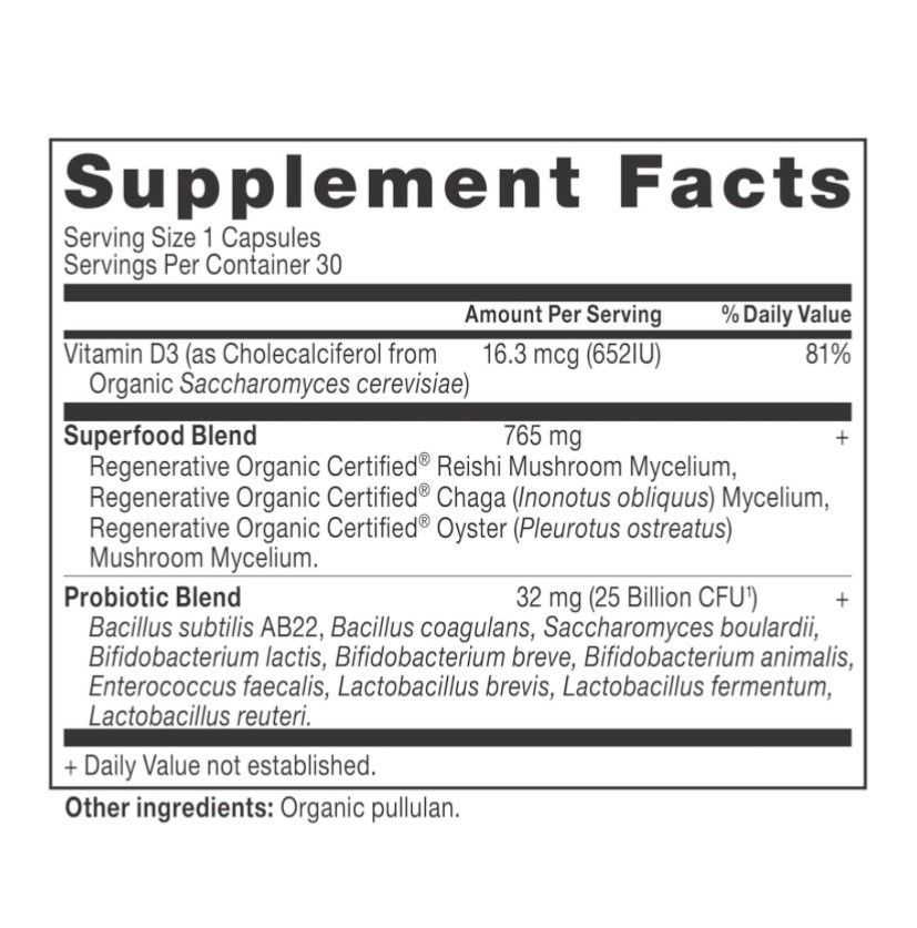 Ancient Nutrition Regenerative Organic Certified Women’s Once Daily Probiotics