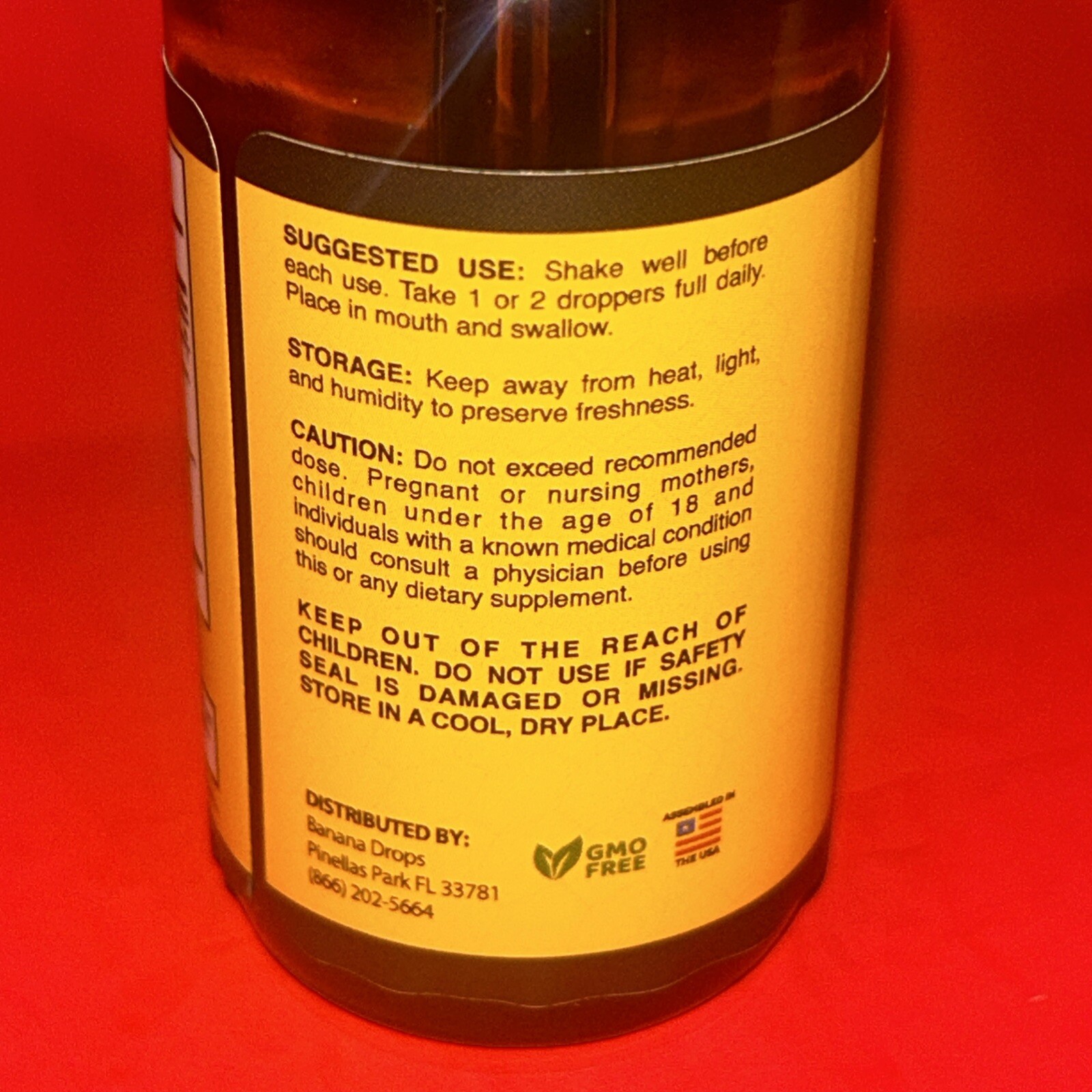 Banana Drops Weight Loss Liquid Supplement 2 oz (Lot of 2)