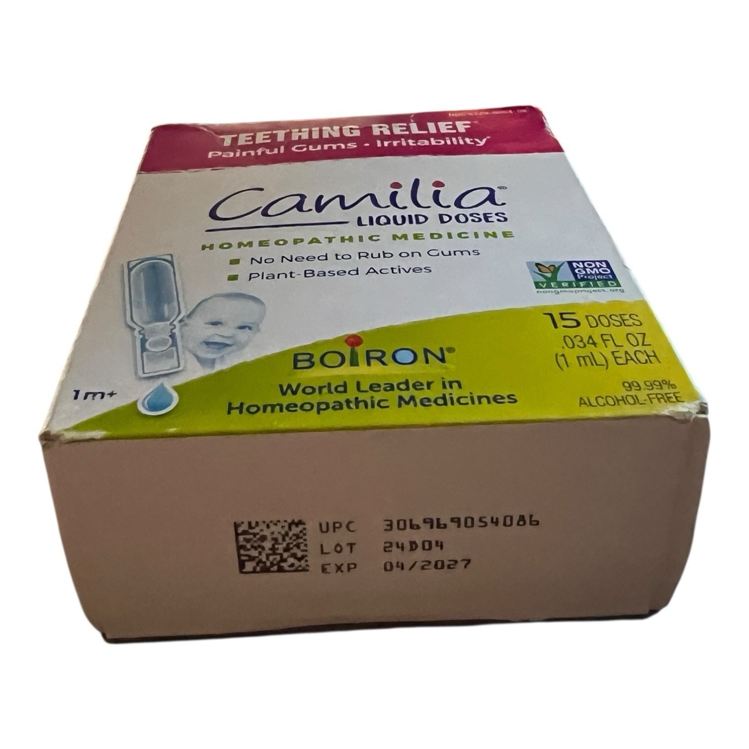 Boiron Camilia Teething Drops for Daytime and Nighttime Relief of Painful Gums