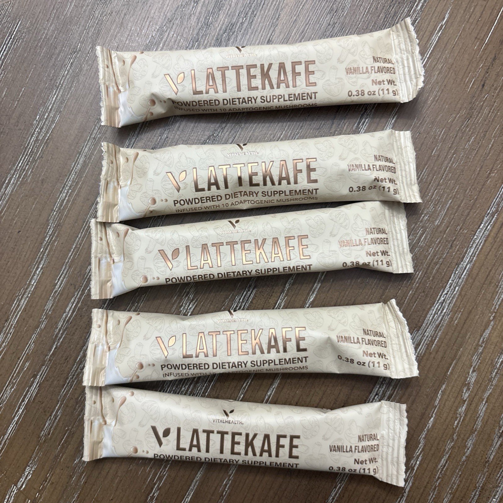 Vital health LatteKafe Coffee 5 sachets infused with 10 Adaptogenenic mushrooms