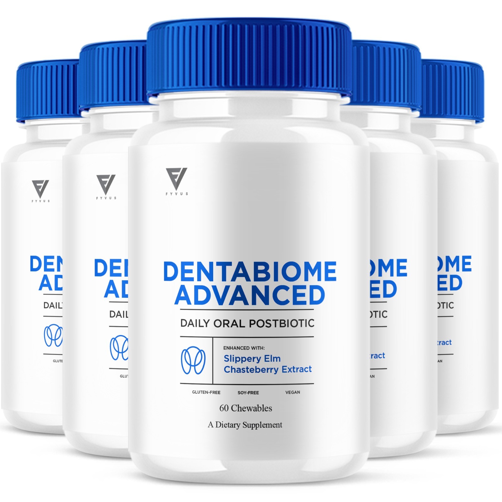 (5 Pack) Dentabiome Advanced, Denta Biome Daily Support Formula (300 Chewables)