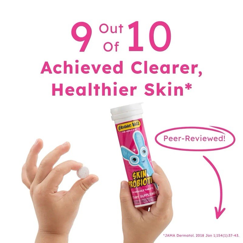 Skinesa Kids Chewable Tablet Berry – Skin Probiotic 30 tablets – Ages 4+ eczema