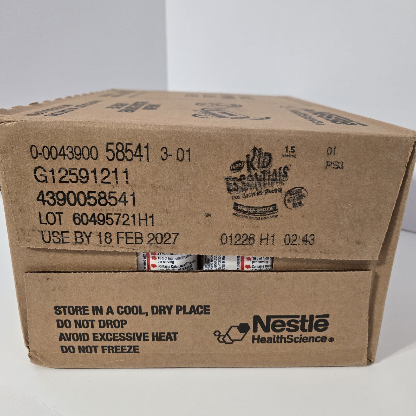 Boost Kid Essentials 1.5 Vanilla Vortex 8oz Cartons 24 Expires 2/27 360 Cals