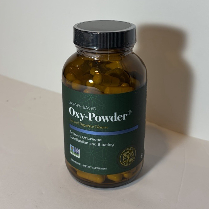 Global Healing Oxy-Powder Digestive Cleanse Vegan Unflavored 60 Caps 1400mg