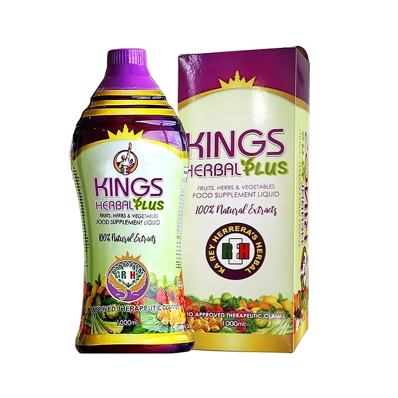 KINGS HERBAL PLUS Fruits Vegetables Herb Fusion Supplement 1000 ml ( 1 bottle )