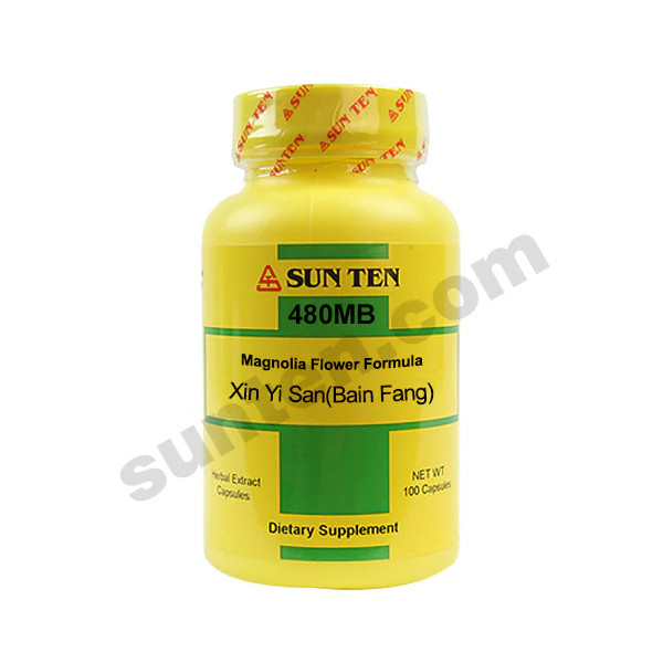 Xin Yi San (Bian Fang) Capsules – Sun Ten Chinese Herbal Supplement TCM #480MB