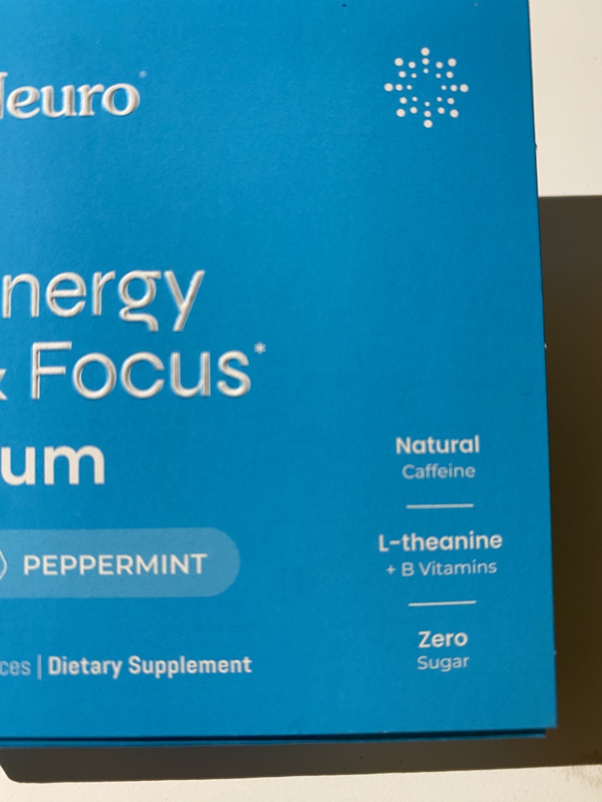 Neuro Gum L-theanine B-12 Nootropics Caffeine 2pk 18 pcs Boost Energy & Focus