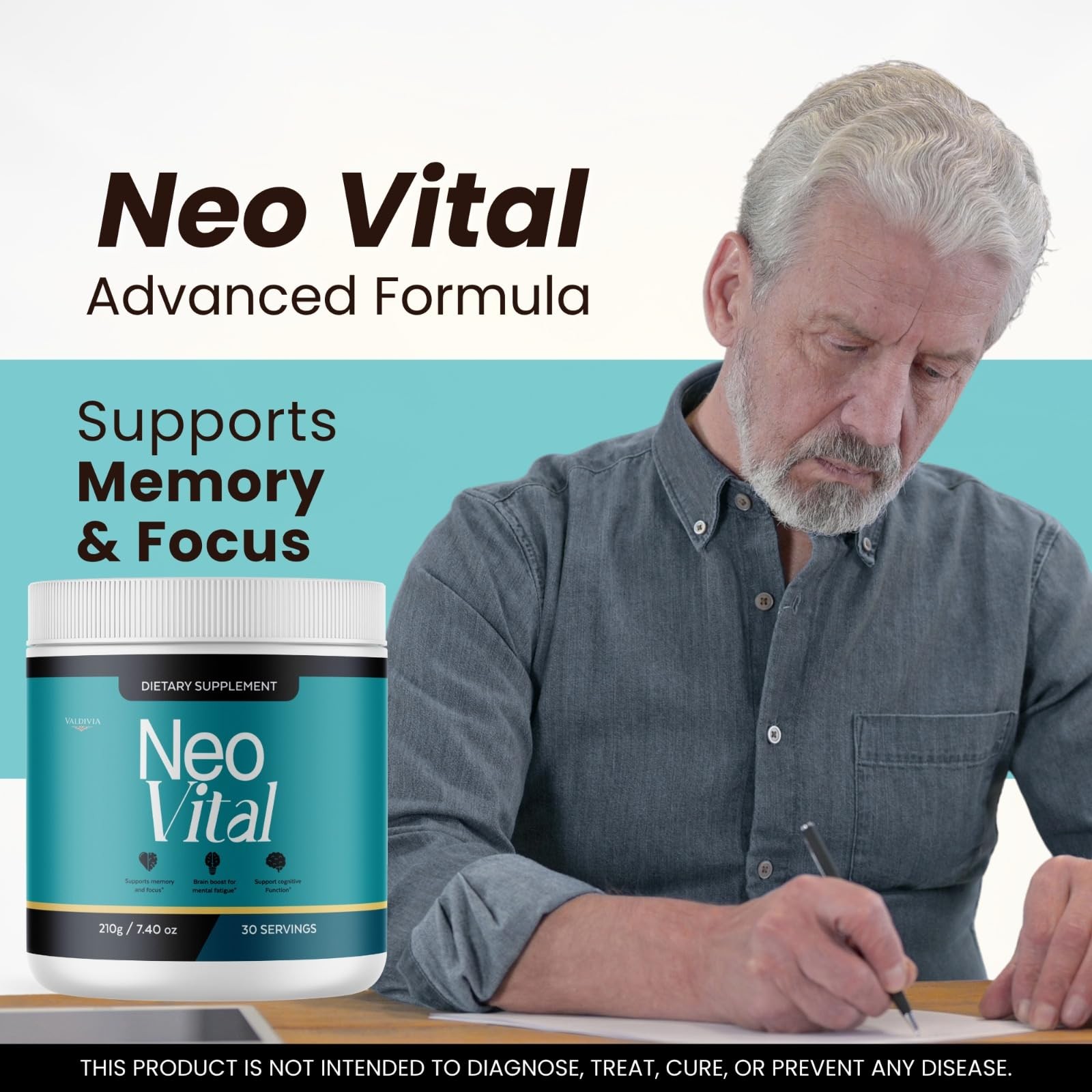 Valdivia NeoVital Powder 3 Pack Daily Wellness Supplement Made in USA Premium