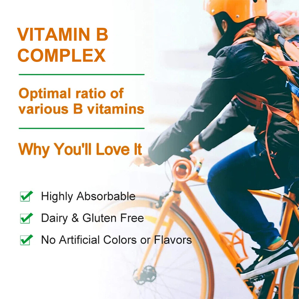 Vitamin B Complex – Max Absorption – B1,B2,B3,B5,B6,B7,B9,B12
