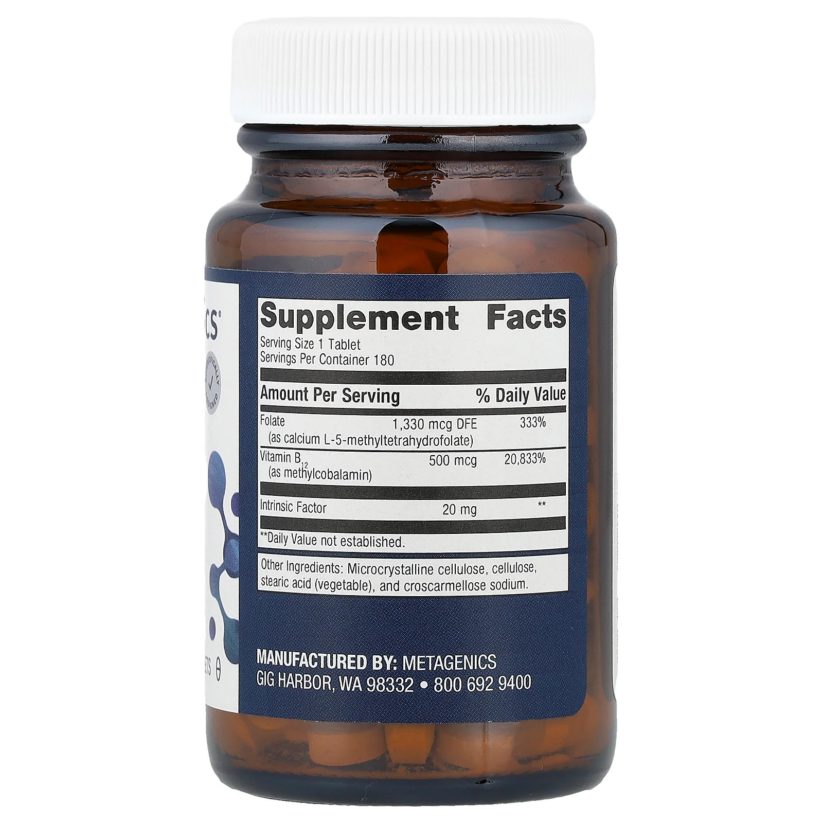 2 X Metagenics, Intrinsi Vitamin B12-Folate™, 180 Tablets