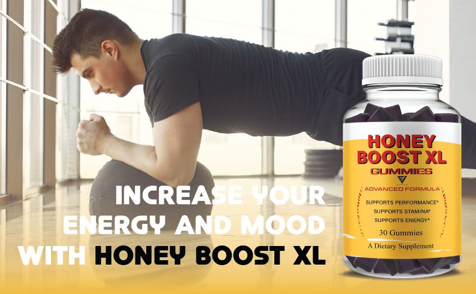 Honey Boost XL Gummies, Daily Premium Shilajit Supplement (30 Gummies)
