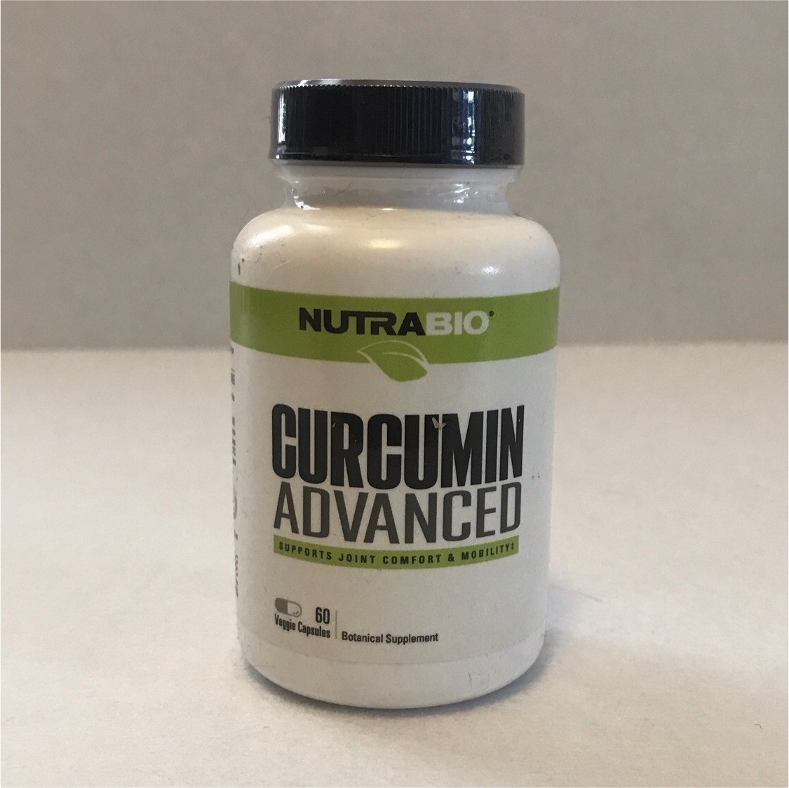 NutraBio Curcumin Advanced Vegetarian Capsules Gluten Free Non-GMO 60 Count
