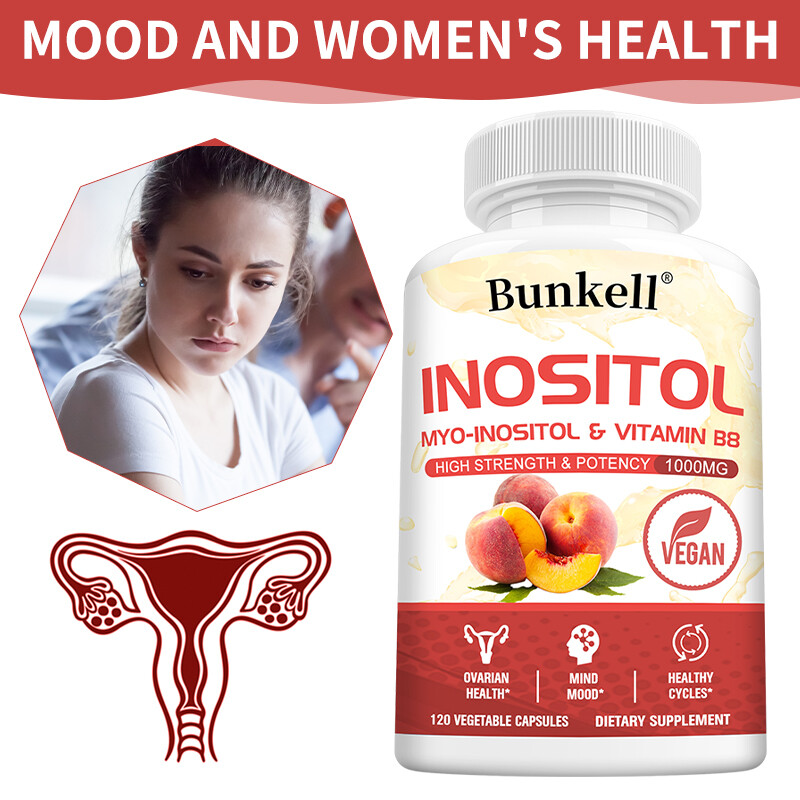 Myo Inositol 1000mg Capsules Ultra Strength PCOS Fertility Boost