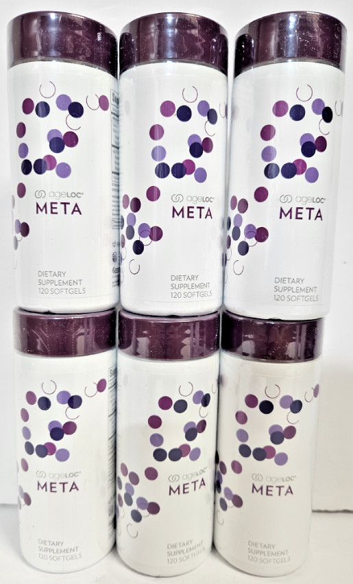 Nu Skin Nuskin Pharmanex ageLOC Meta Sealed 120 Softgels (6 Bottles)