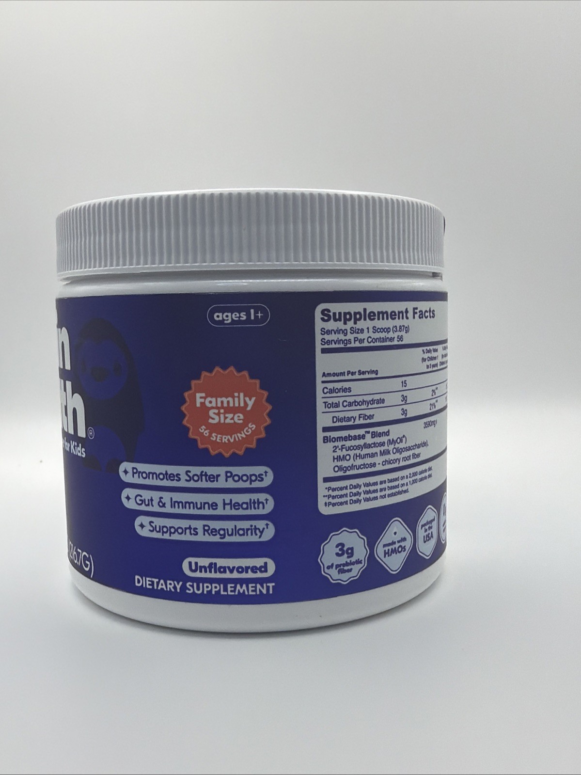 Begin Health Daily Prebiotic Fiber Powder for Kids 7.6oz Gut & Immune Support