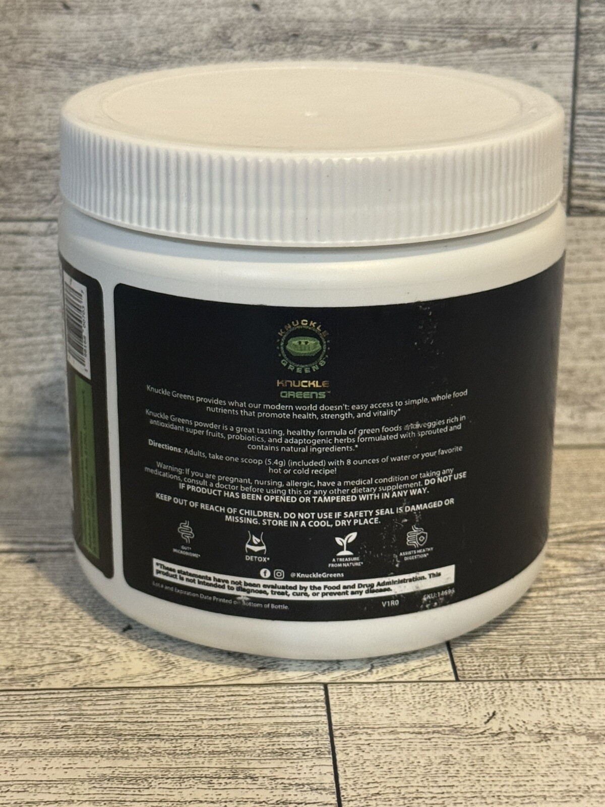 Knuckle Greens Powder – Essential Vitamins & Nutrients – Citrus Punch – 5.3 oz