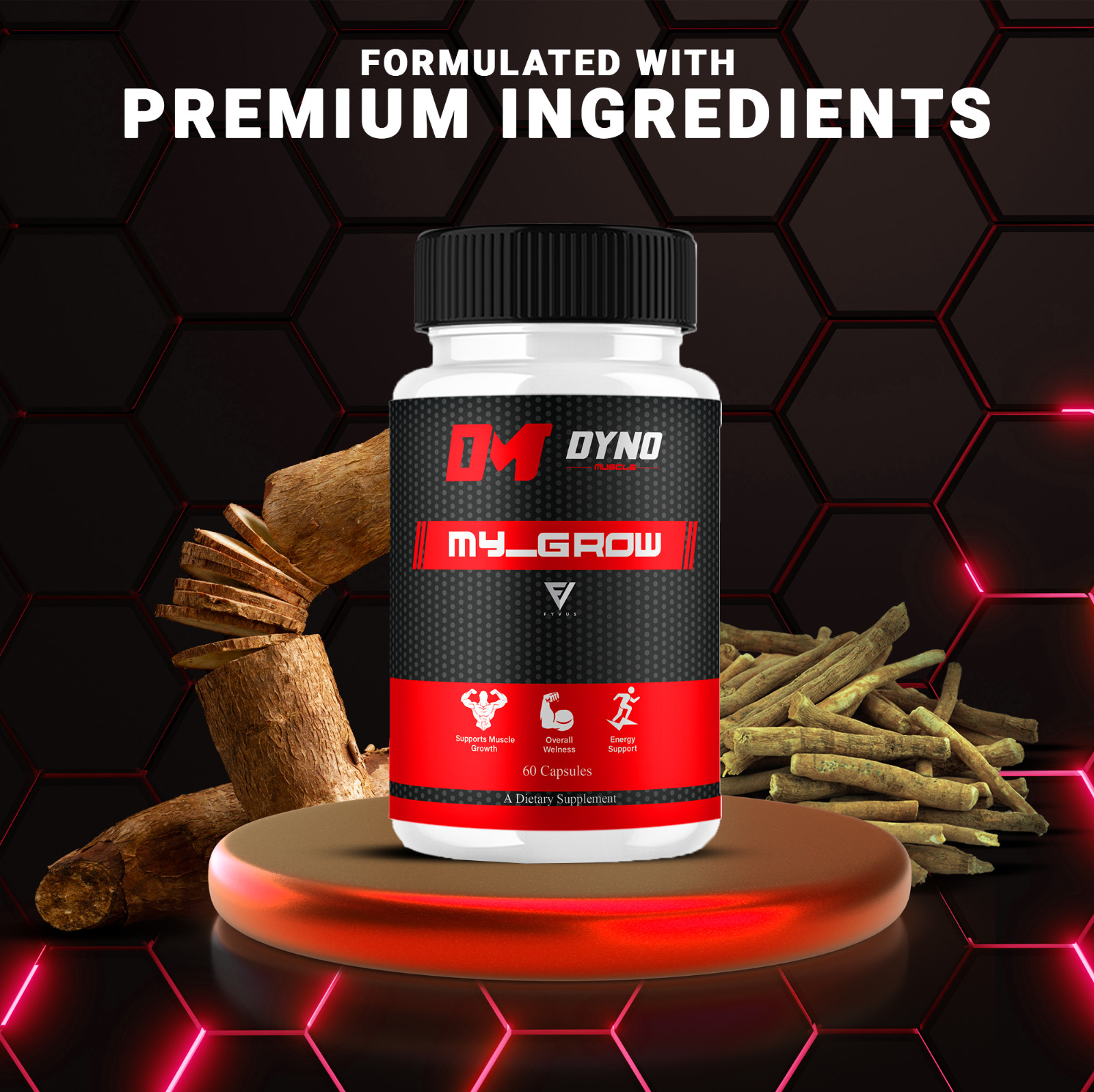 Dyno My-Grow Muscle Support Dyno My-Grow Supplement (60 Capsules)