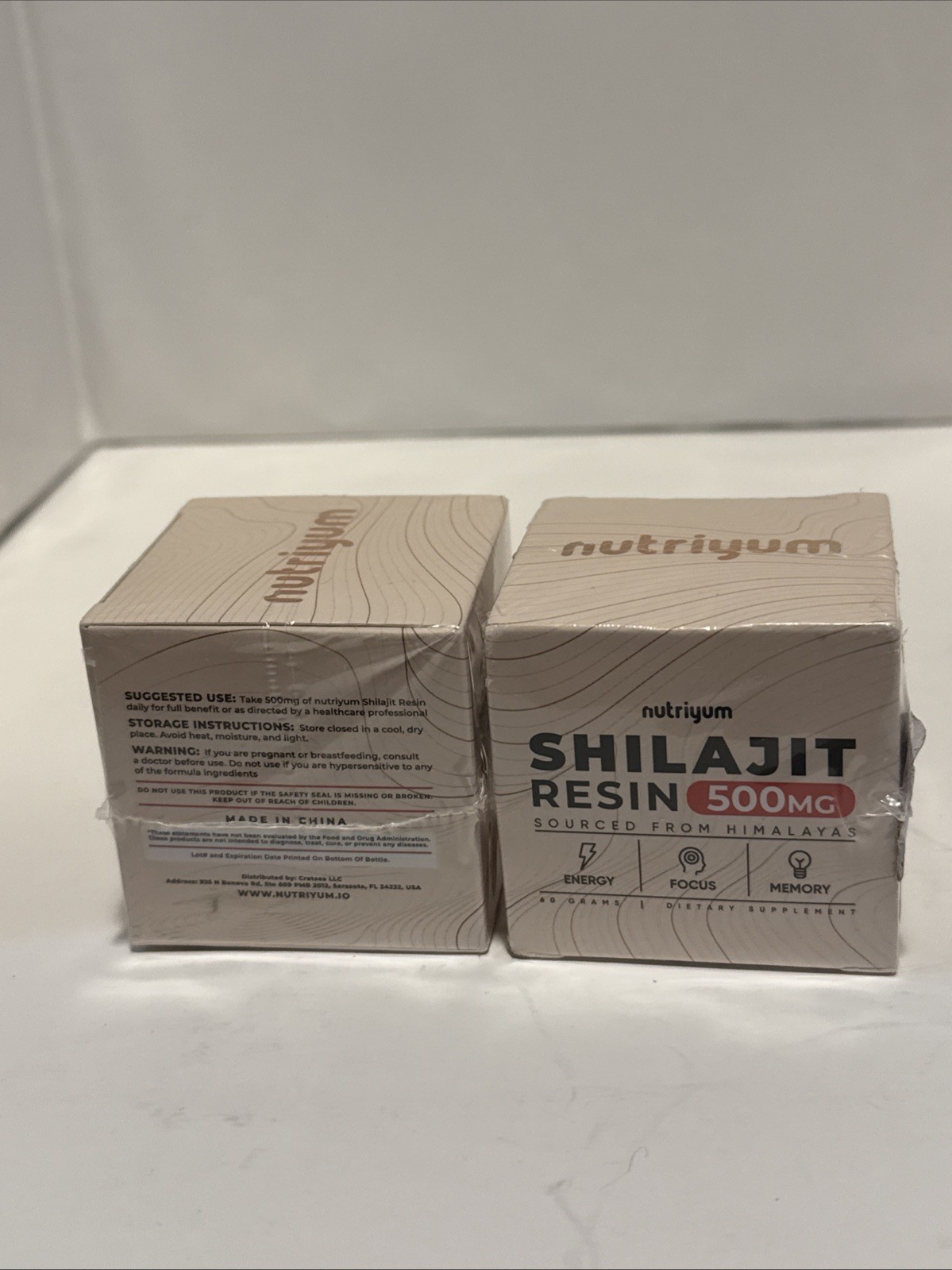2x Nutriyum Shilajit Resin 500 mg – Focus Energy Memory – Himalayas EXP 12/25