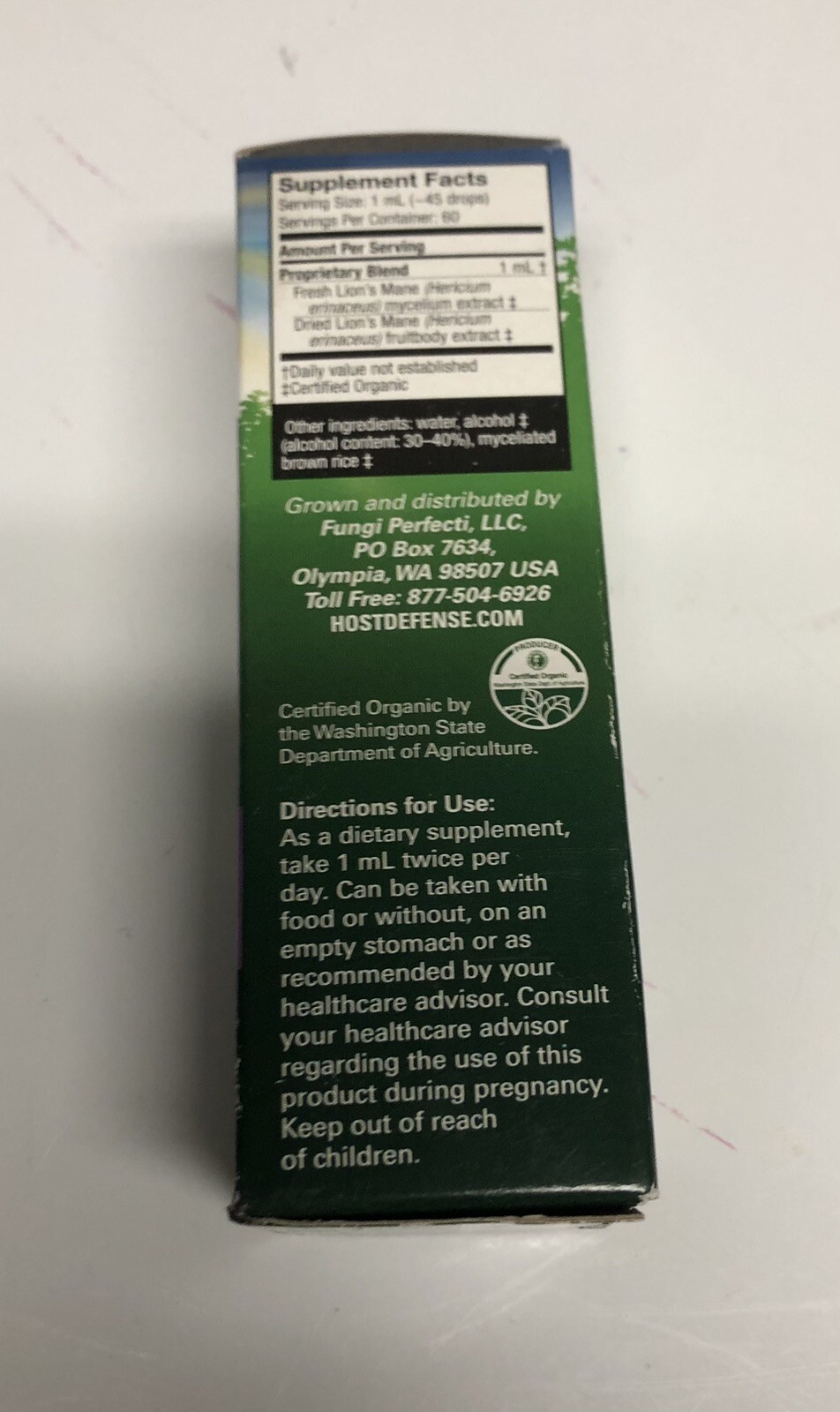 Host Defense Lion’s Mane Extract – Brain Health Support Supplement EXPIRED 10/21