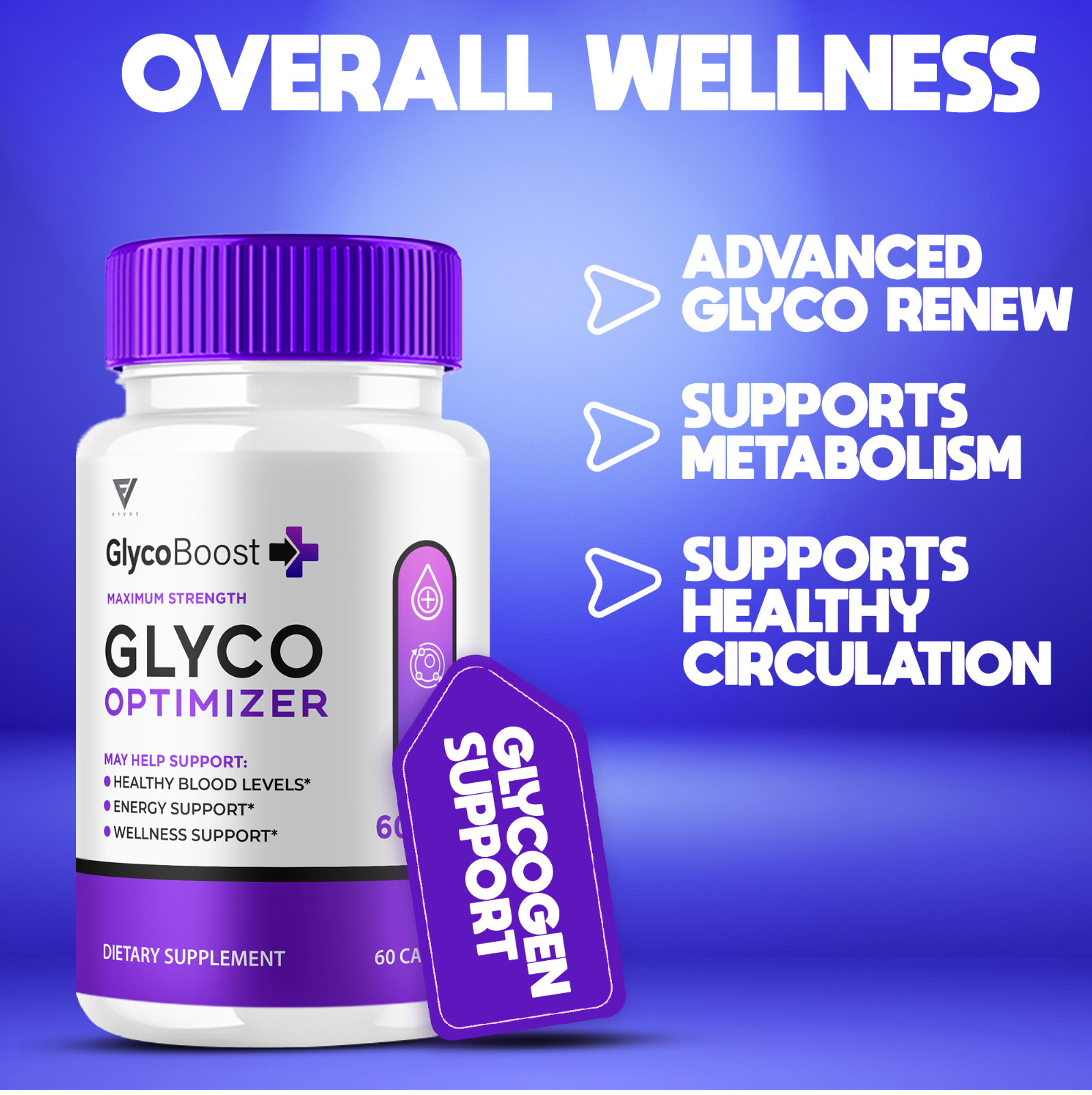 (3 Pack) GlycoBoost Glyco Optimizer Advanced Blood Support Review (180 Capsules)