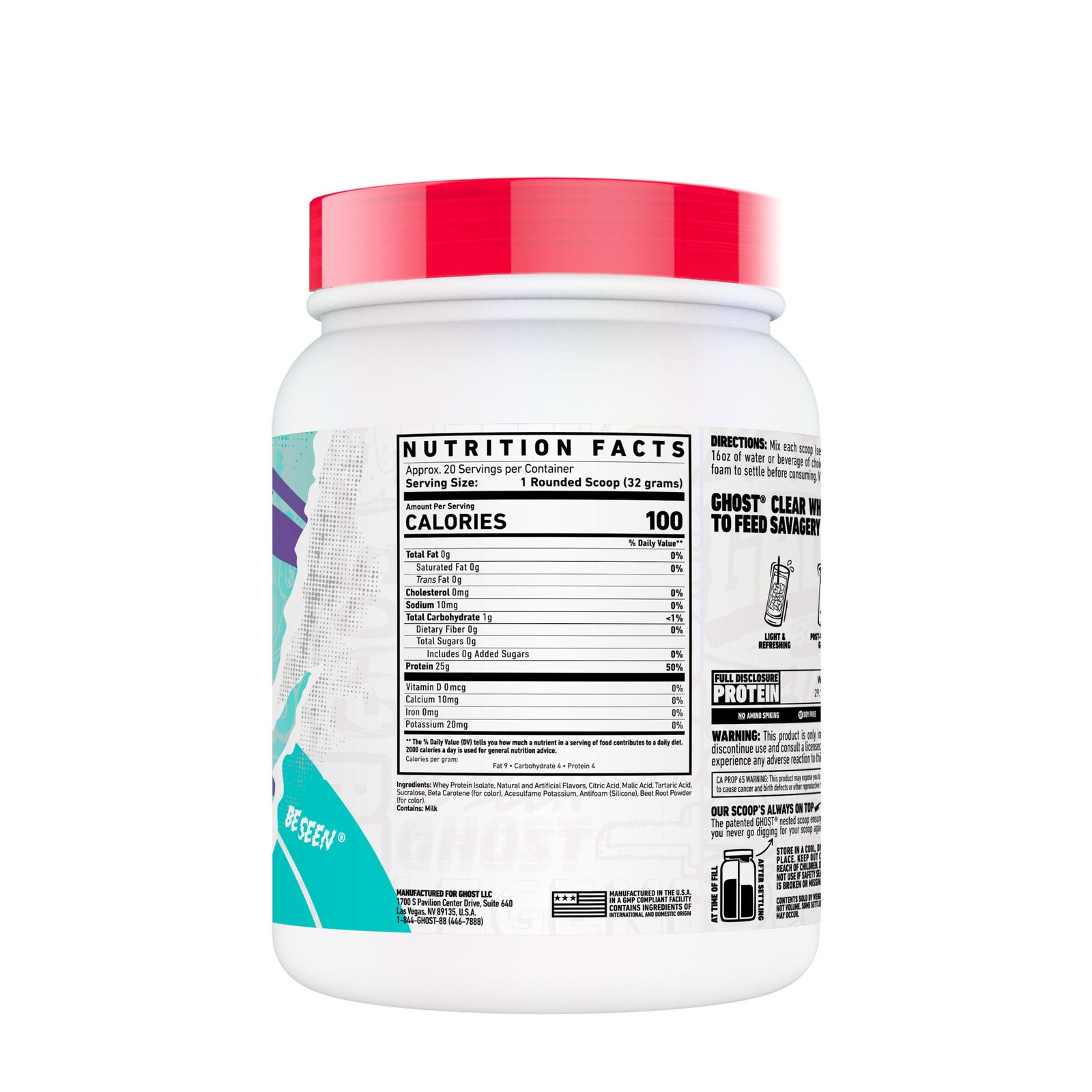 Clear Whey Protein Isolate – Orange Cream (20 Servings)