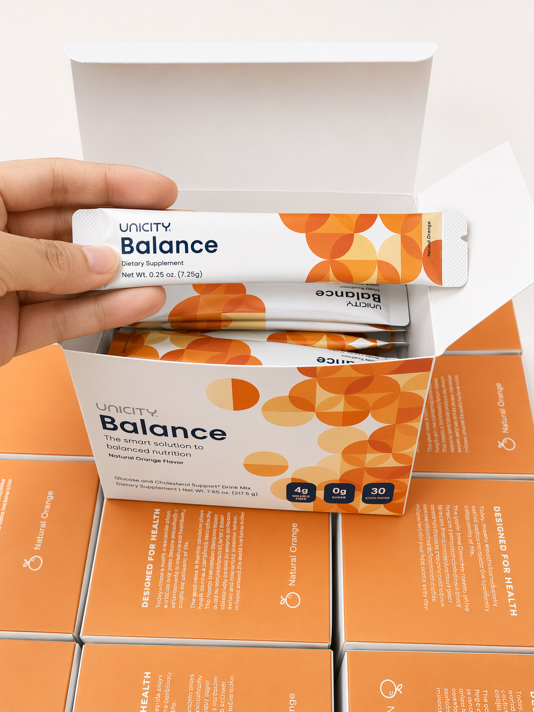 UNICITY Balance Cholesterol Support Drink Mix – 30 Stick Pack – 4g Soluble fiber