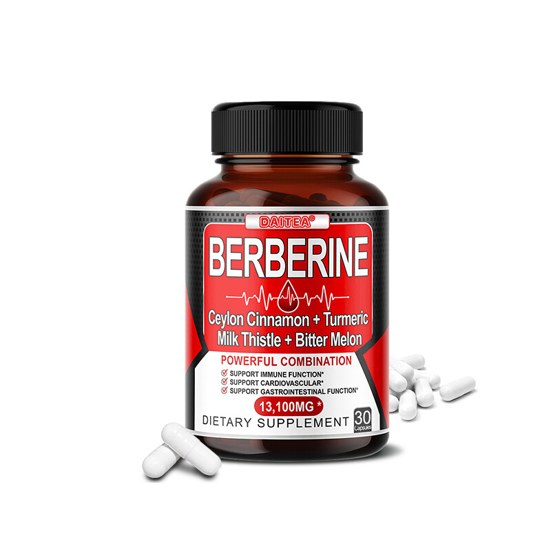 Premium Berberine HCL 600mg Plus Organic Ceylon Cinnamon – 30/60/120 Capsules