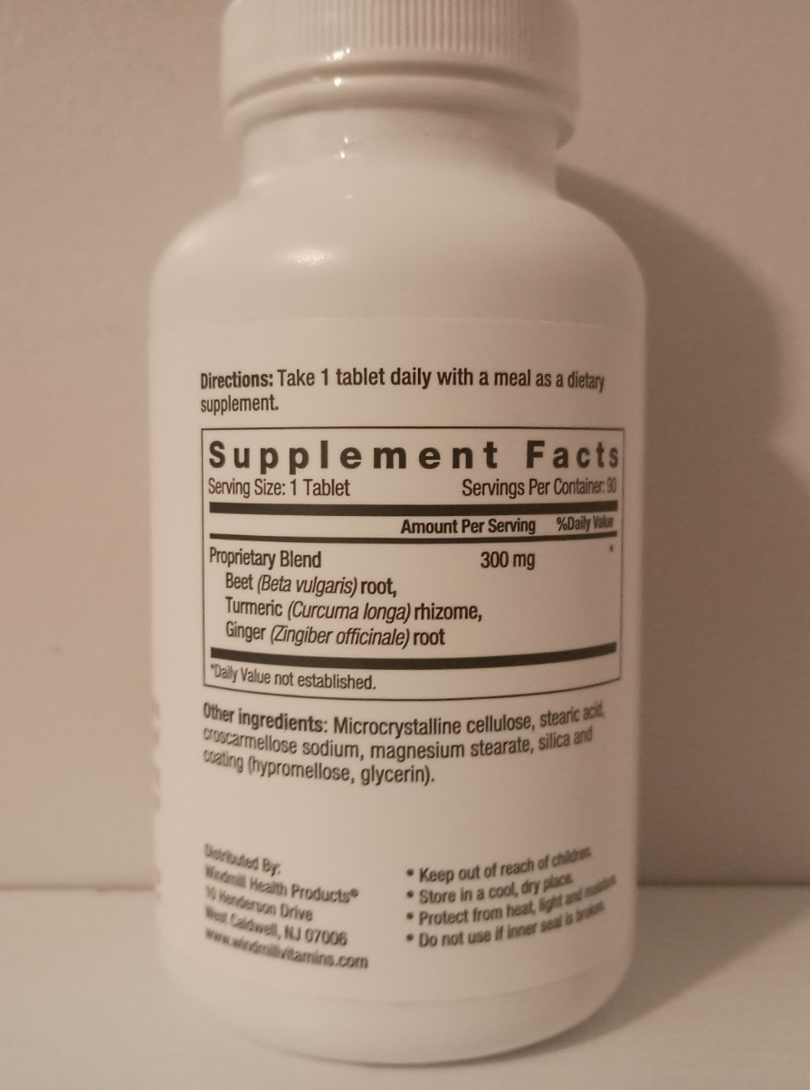 Nutritionworks® Beets with Turmeric & Ginger 90 Tablets Circulation Superfood