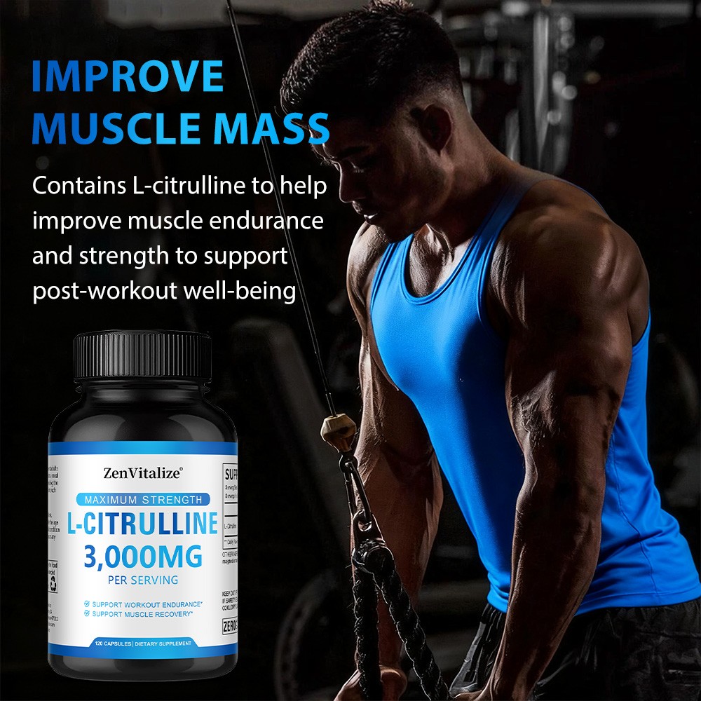 L-Citrine – 3000 mg Capsules – Muscle Health – Experience Muscle Cell Vitality