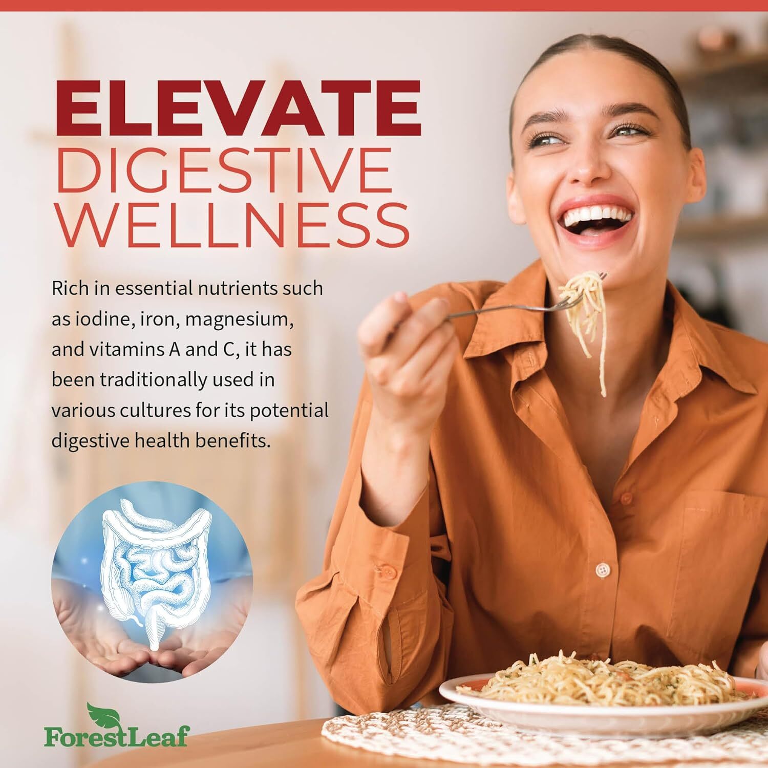 ForestLeaf Organic Irish Sea Moss – 2100mg with Burdock Root | Veggie Pills