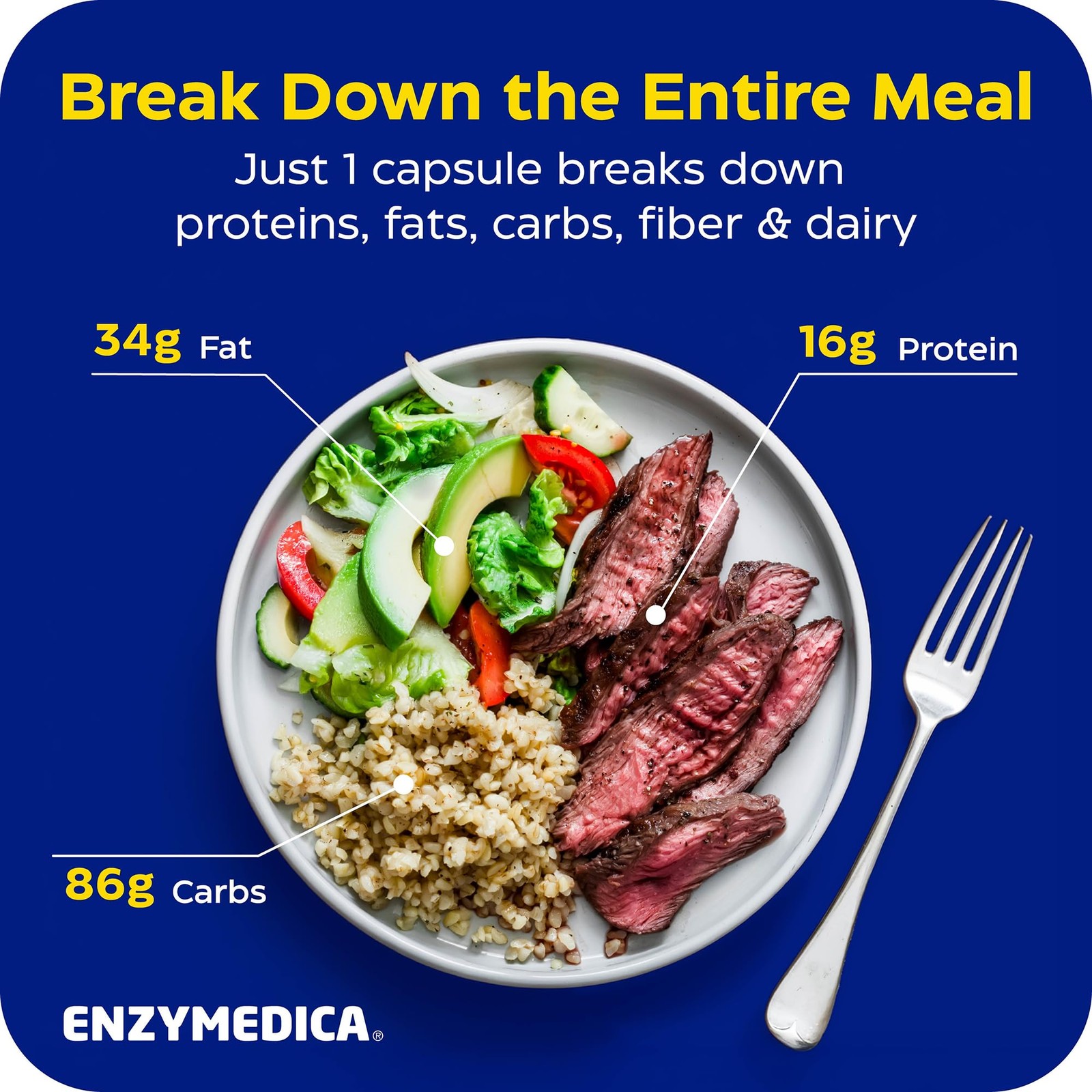 Enzymedica Digest Gold – Digestive Enzyme Supplement for 90 Count, No Color