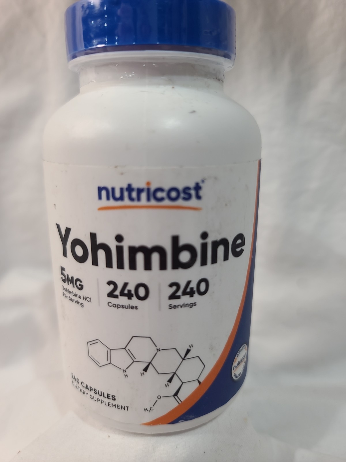 Nutricost Yohimbine HCl 5mg, 240 Capsules – Non-GMO, GF -EXP 07/2028
