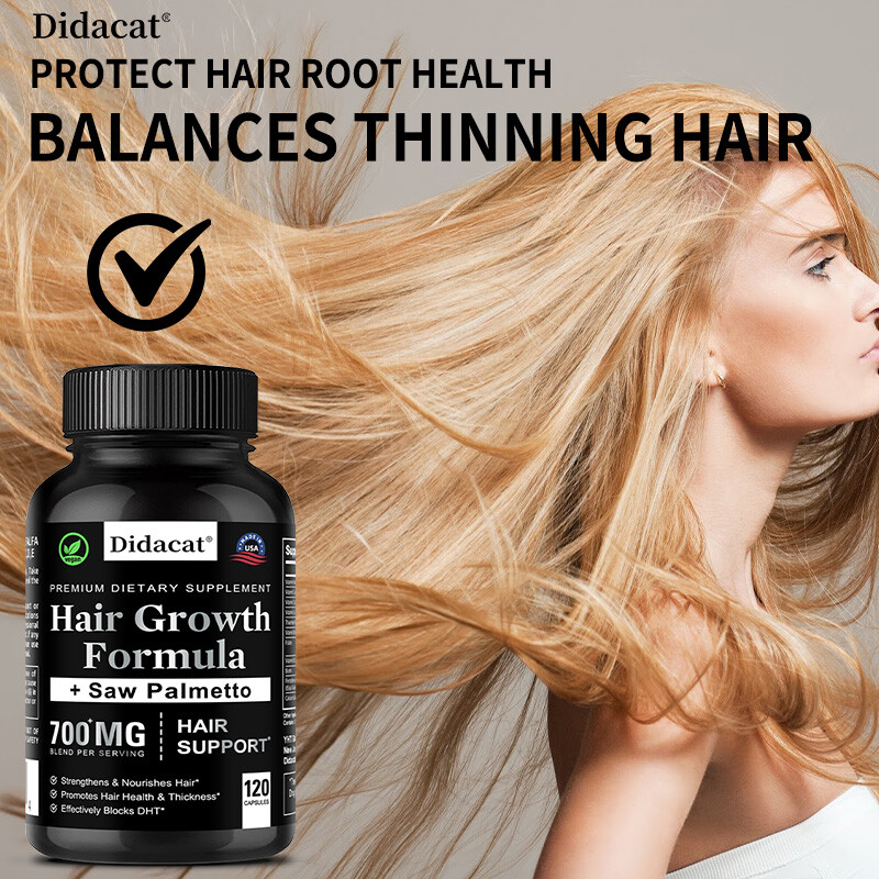 Saw Palmetto DHT Blocker Supplement | Hair Growth Formula | Hair Support