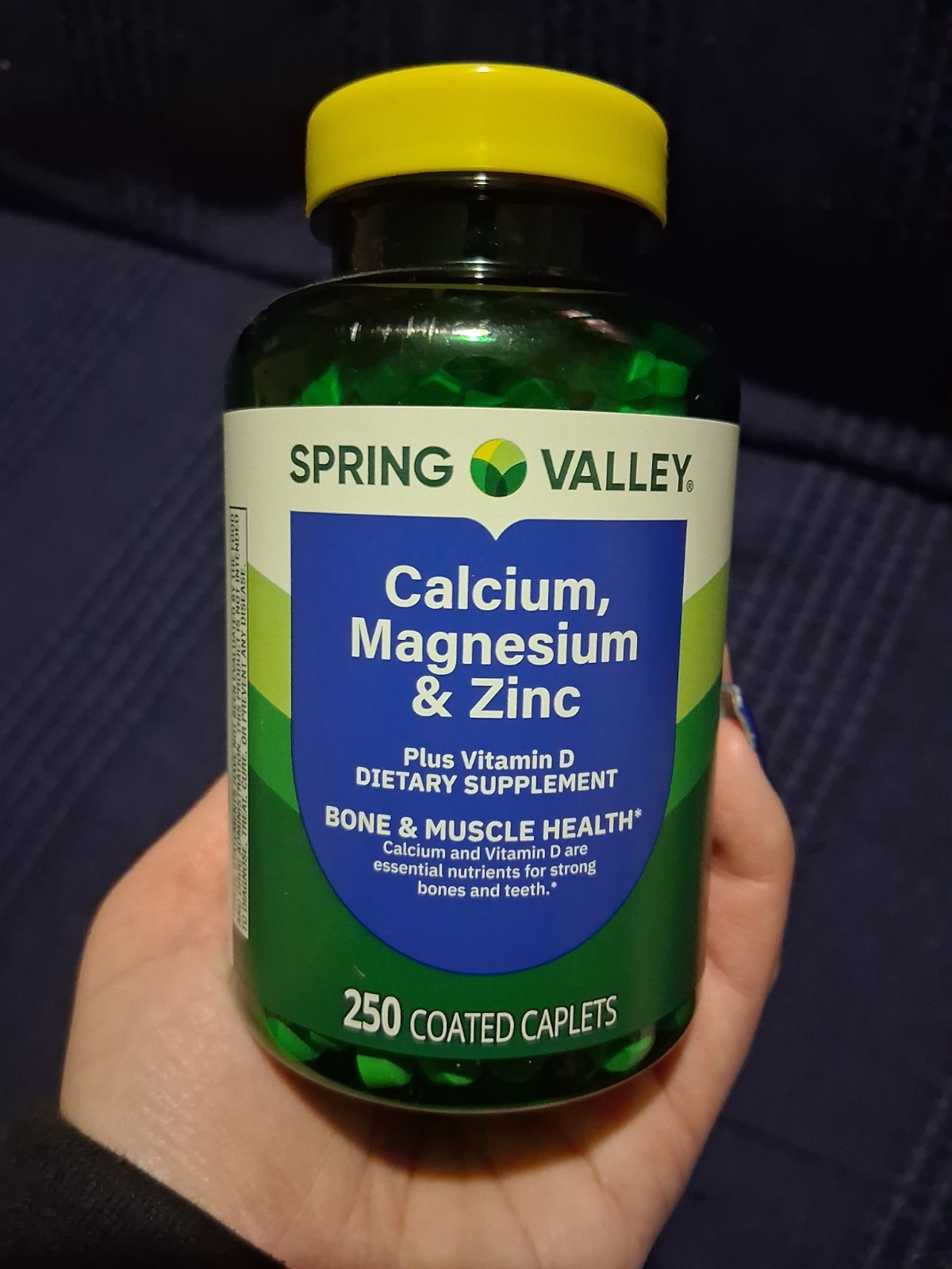SEALED*Spring Valley. Calcium Magnesium Zinc Vitamin D Caplets 250