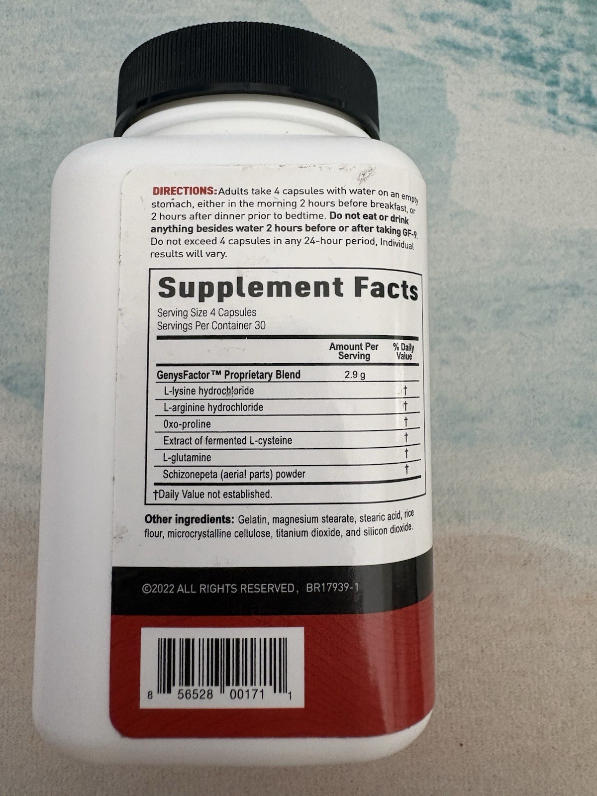 Novex Biotech GF-9 Dietary Supplement – 120 Capsules EXP: 08/2026