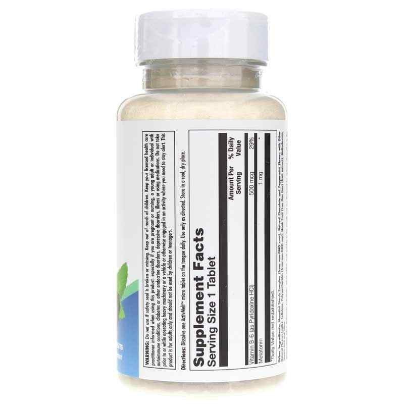 KAL Melatonin 1 Mg 120 Chocolate Mint ActivMelt Tablets