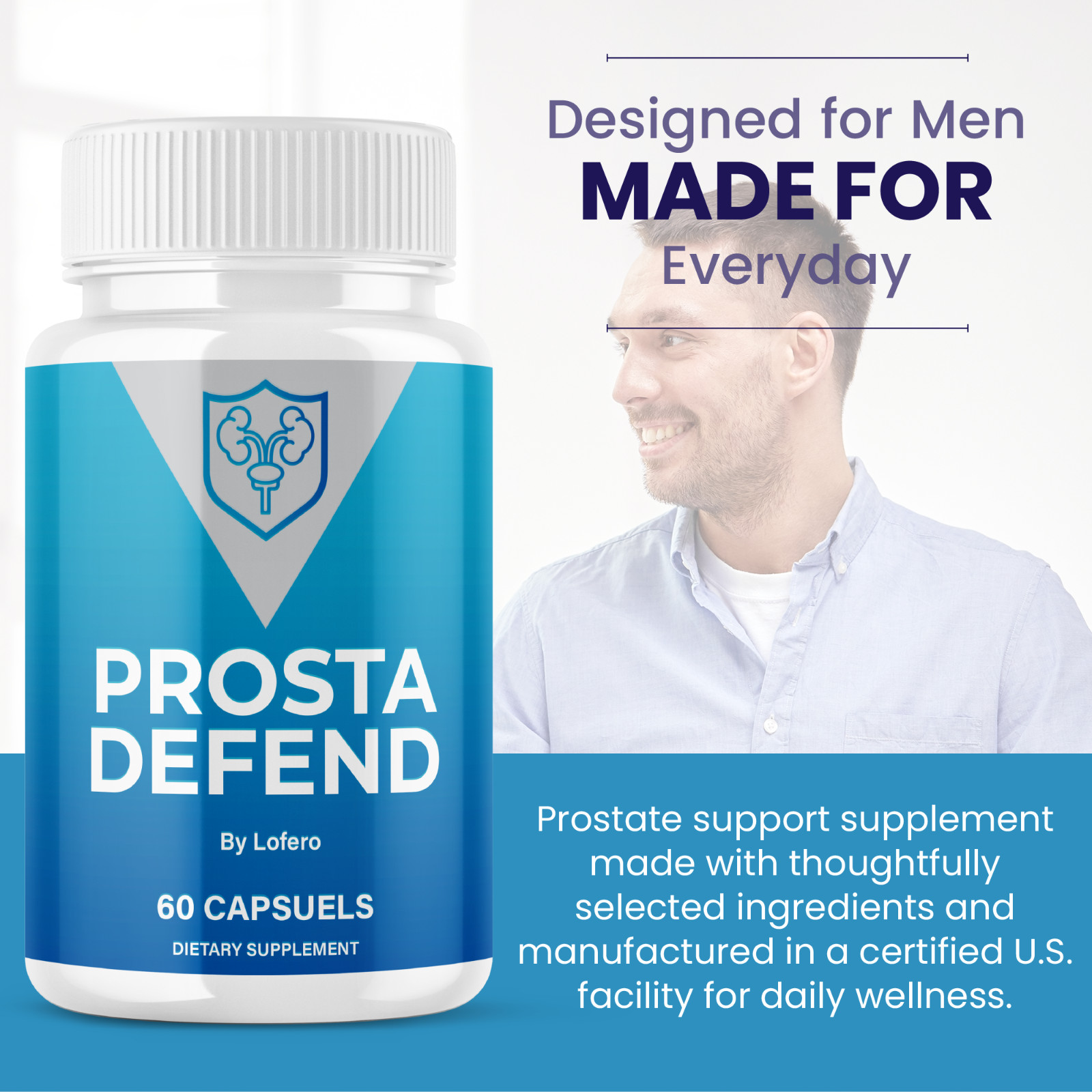 (2 Pack) Prosta Defend Advanced Prostate & Bladder Support ProstaDefend (120ct)