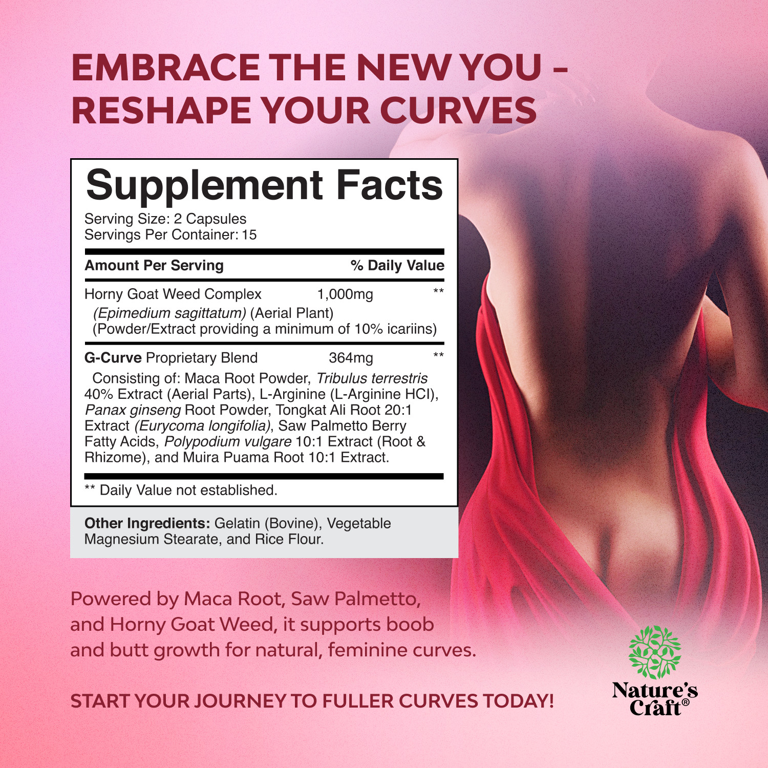 G Curve Horny Goat Weed for Women – Invigorating Feminine Blend with Maca Root